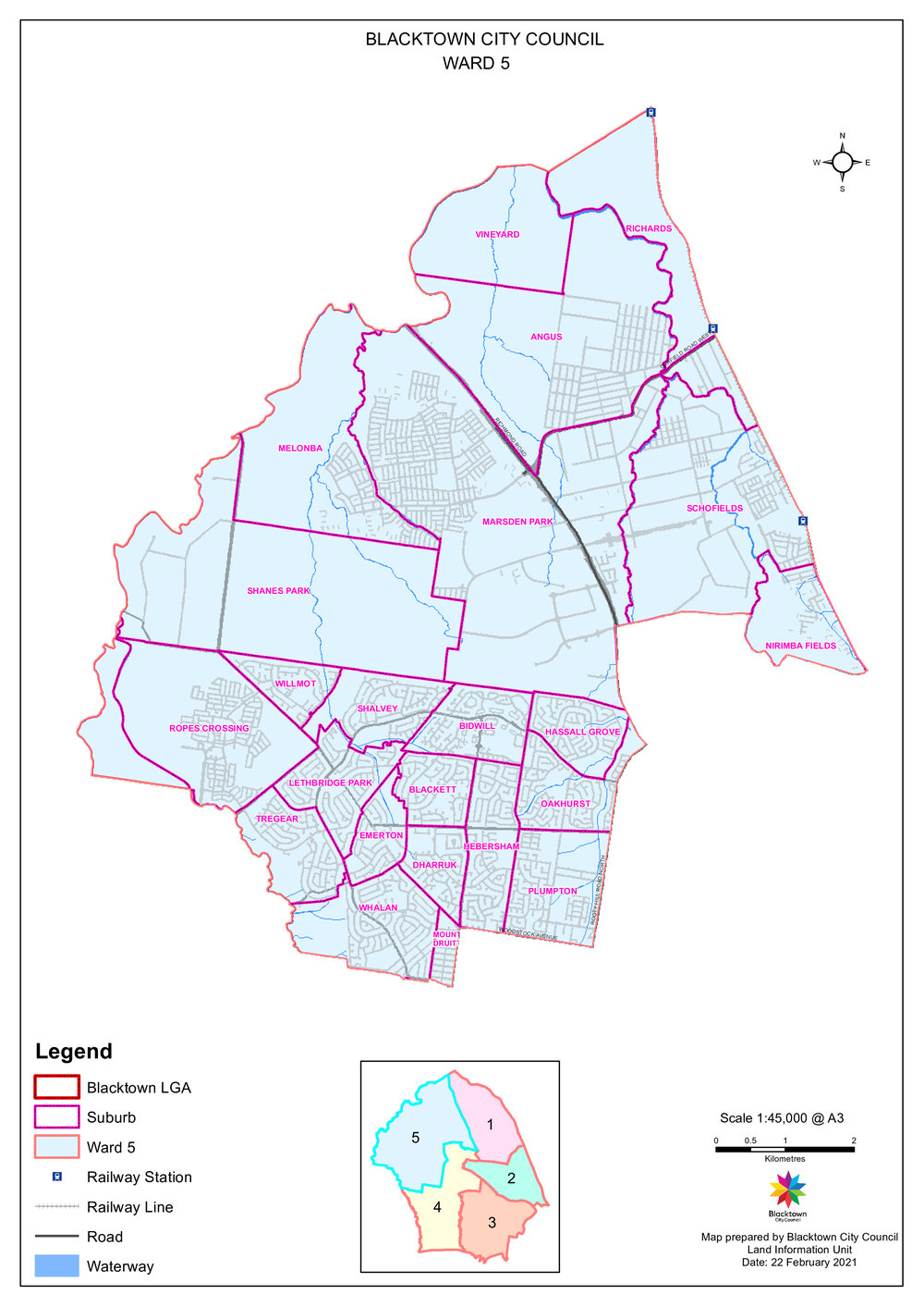 Blacktown City Council Ward 5, 2021