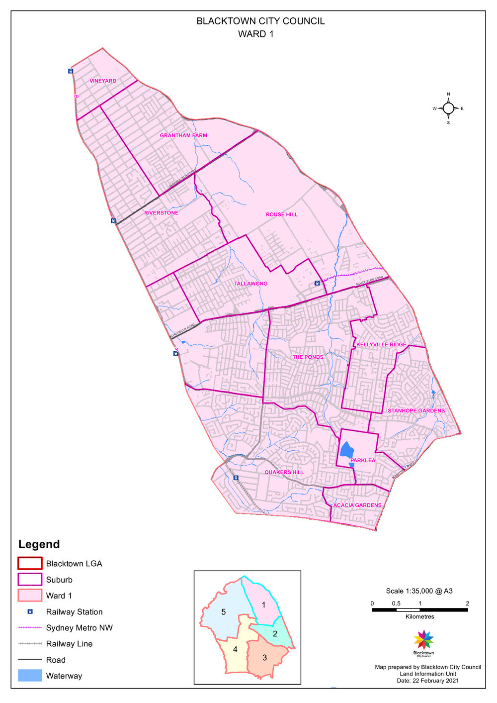 Blacktown City Council Ward 1, 2021