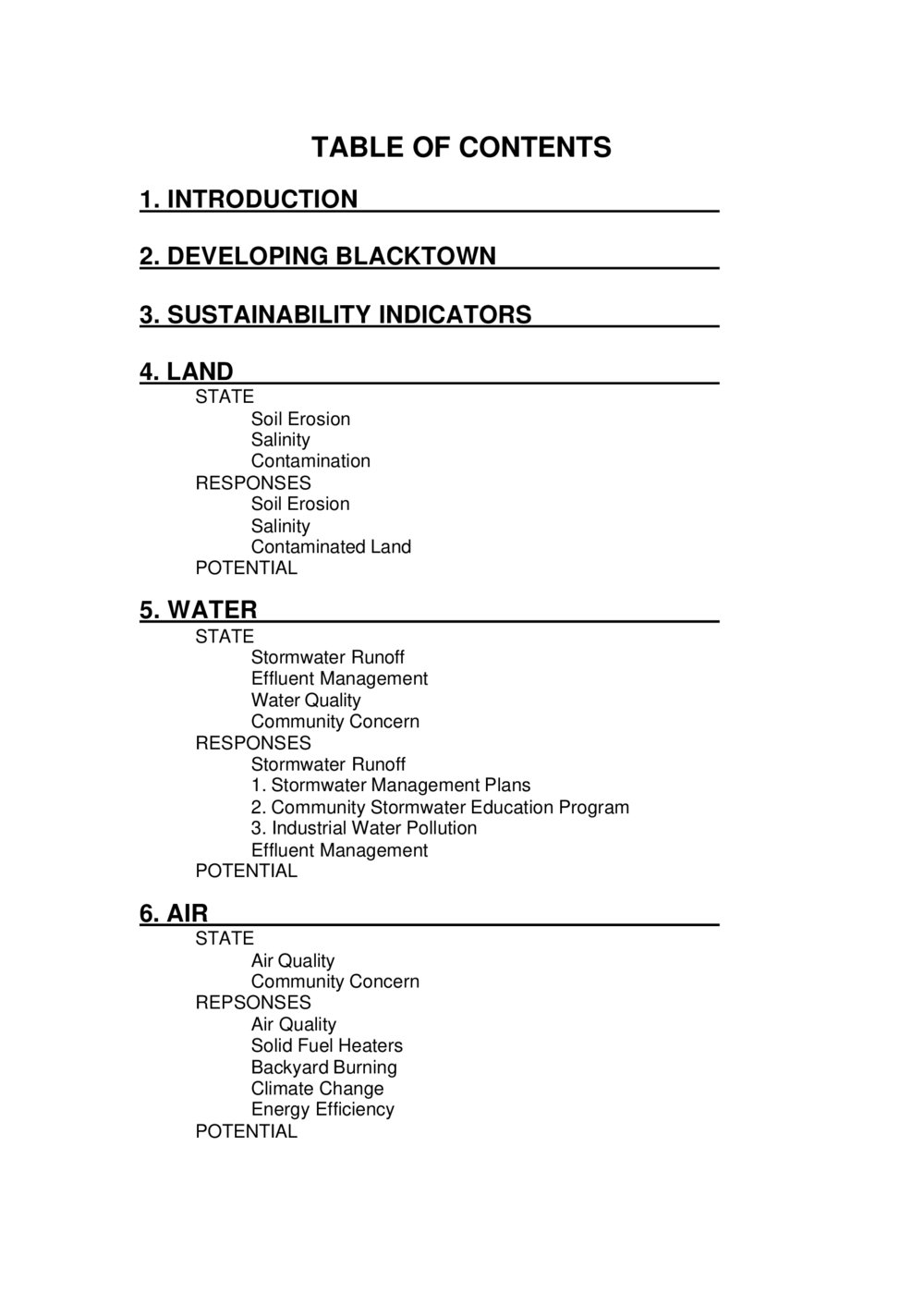 Blacktown City State of the Environment Report, 2001-2002