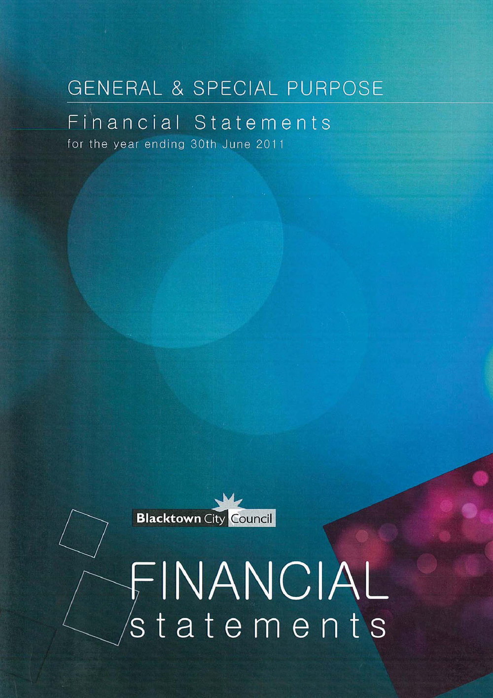 Blacktown City Council Financial Statements, 2010-2011