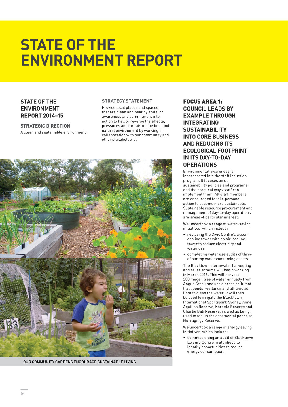 Blacktown City State of the Environment Report, 2014-2015