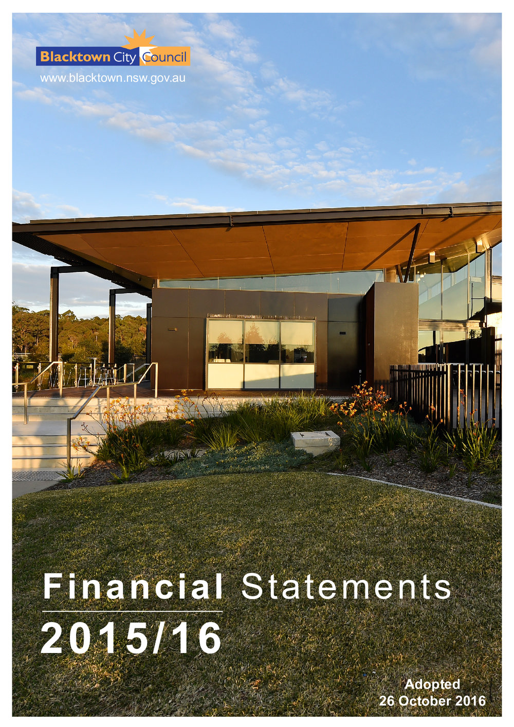 Blacktown City Council Financial Statements, 2015-2016