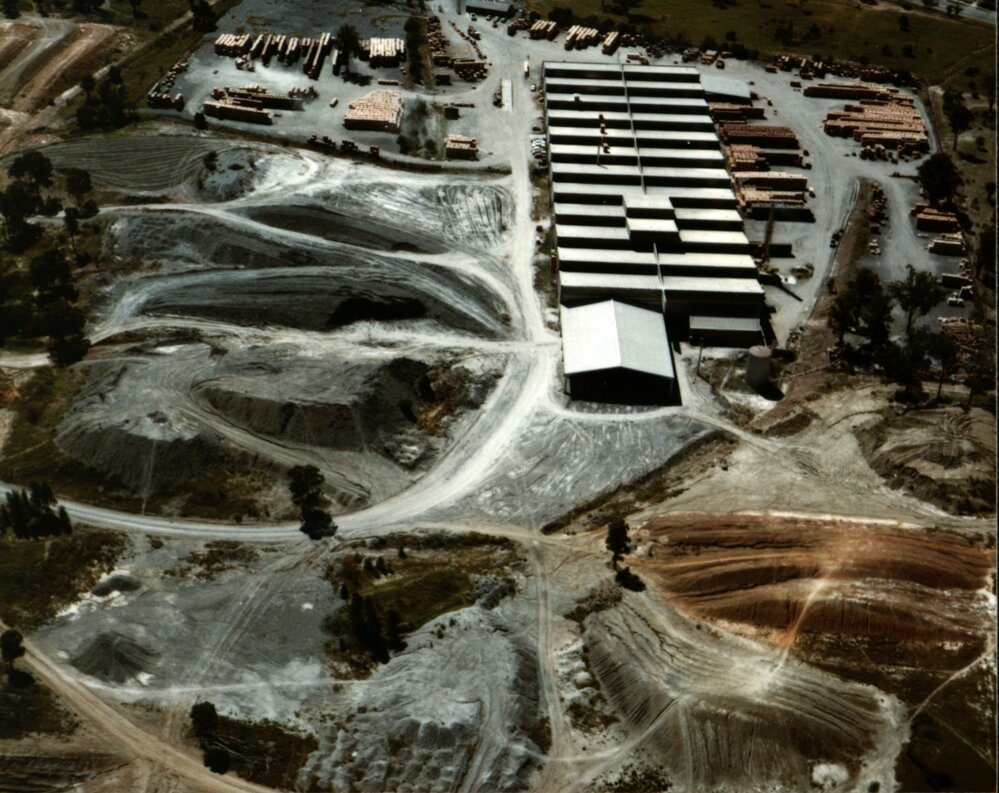 Aerial view of State Brickworks, Richmond Road, Blacktown