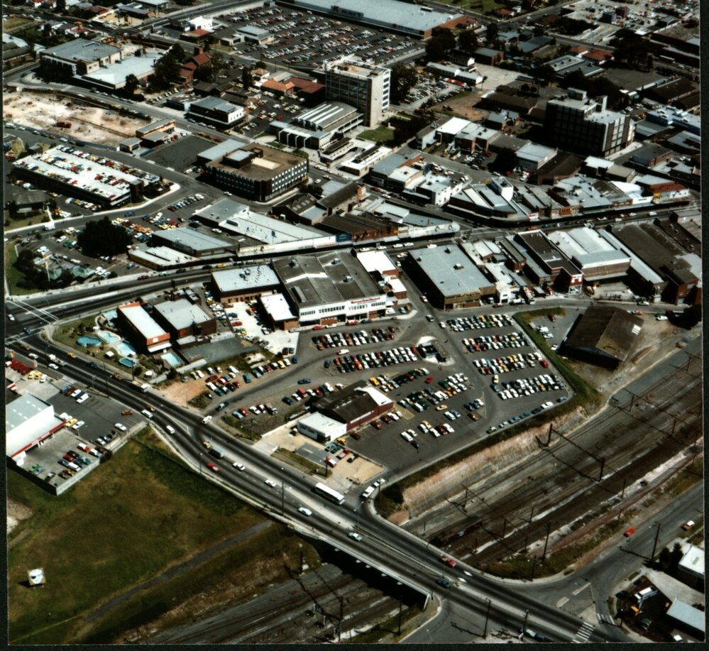 Aerial view of Blacktown CBD