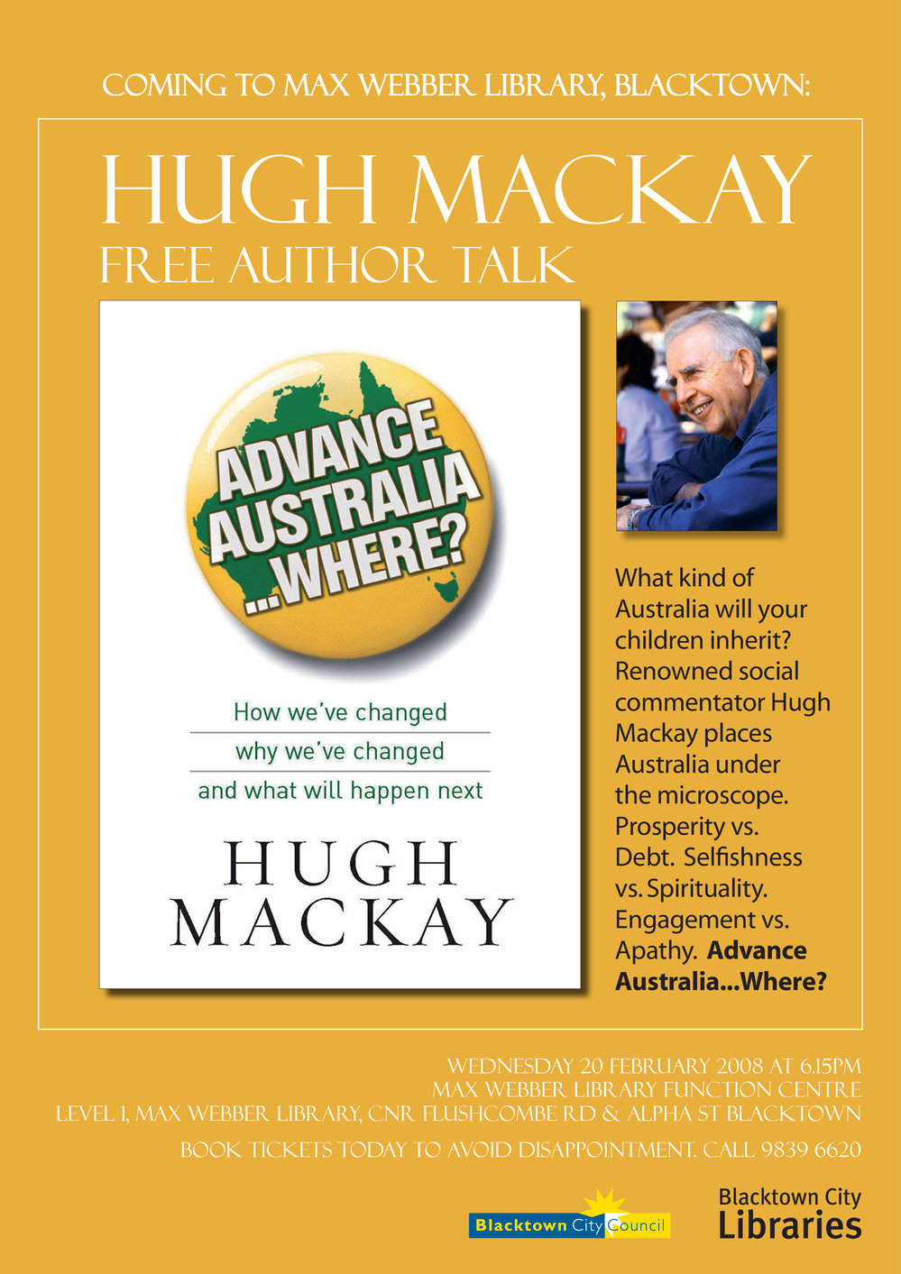 Hugh Mackay author talk, 2008