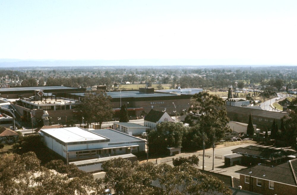 Aerial view of Blacktown CBD