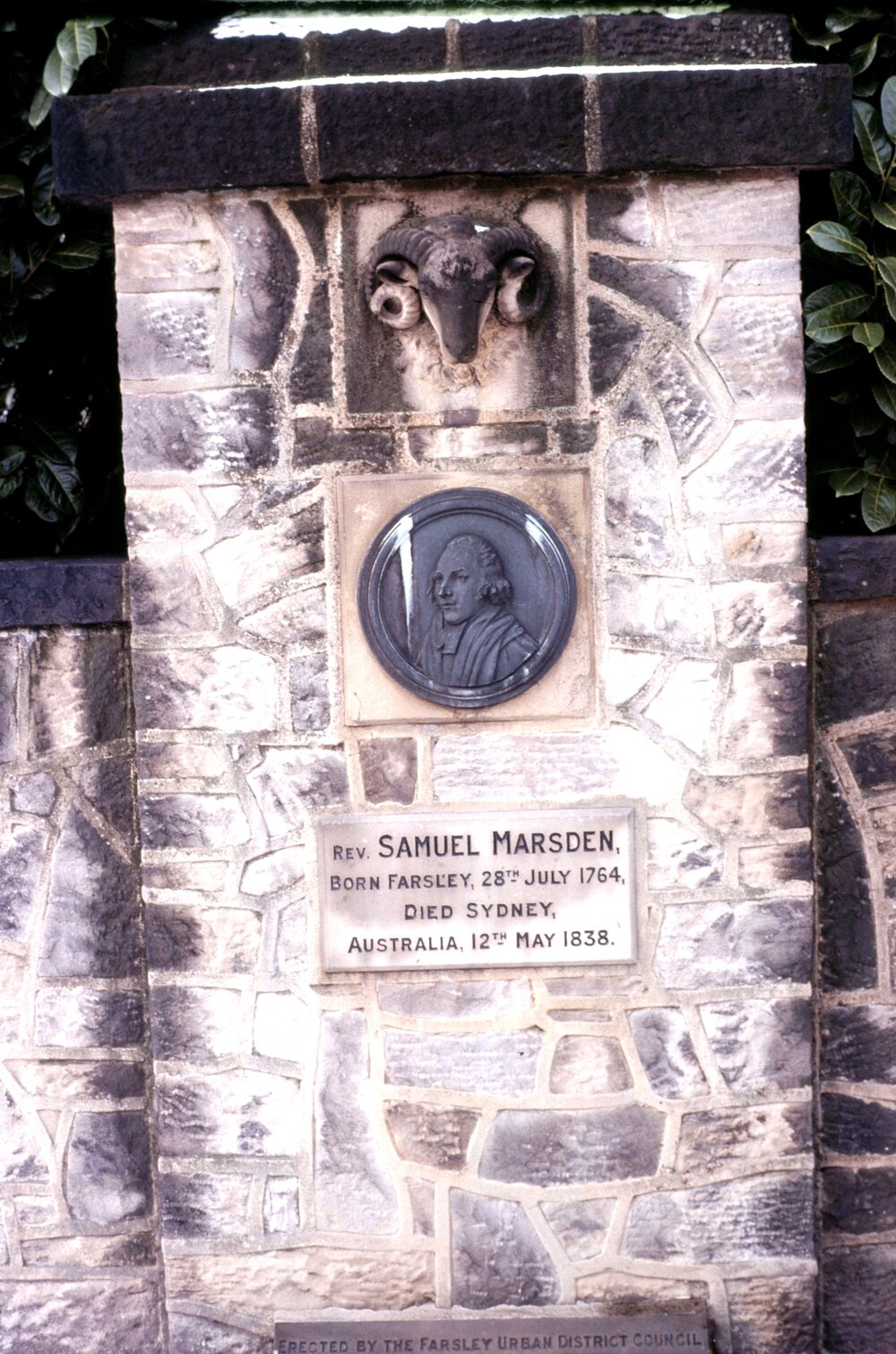 Reverend Samuel Marsden - memorial