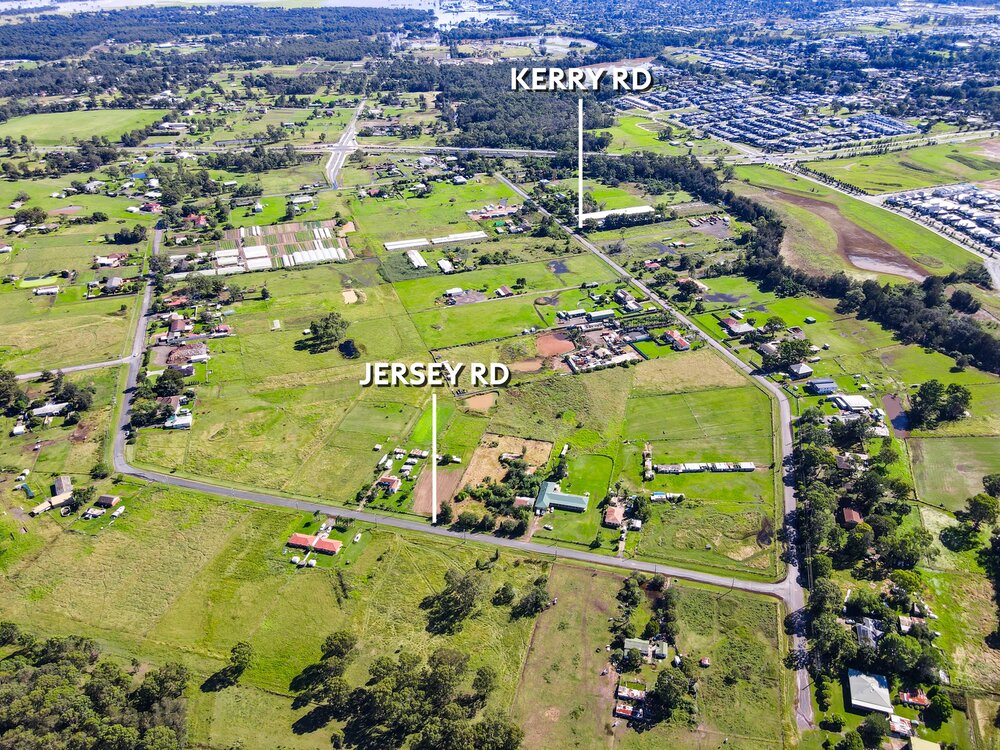 Aerial view of Schofields, 2021