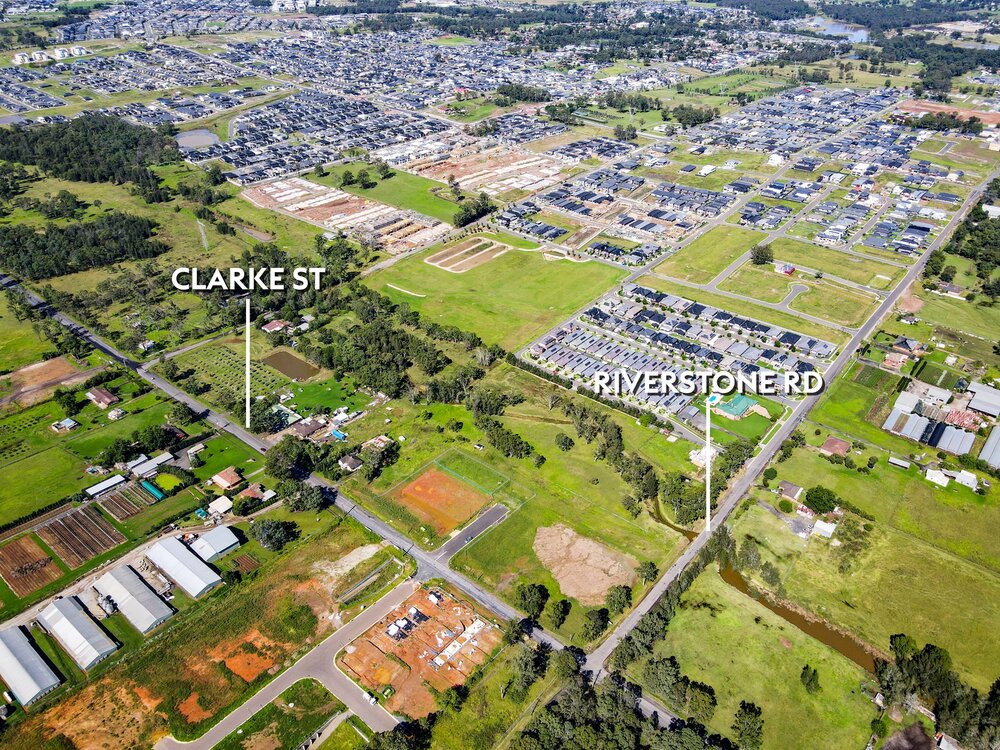 Aerial view of Riverstone and Grantham Farm