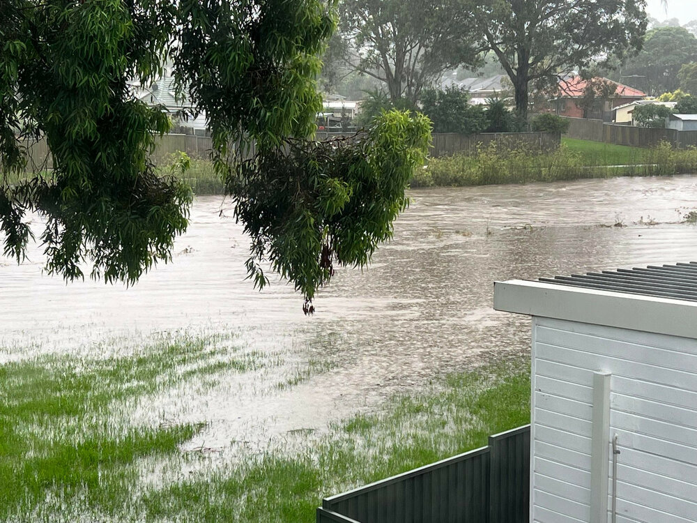 Flooding at Breakfast Creek Marayong, March 2022