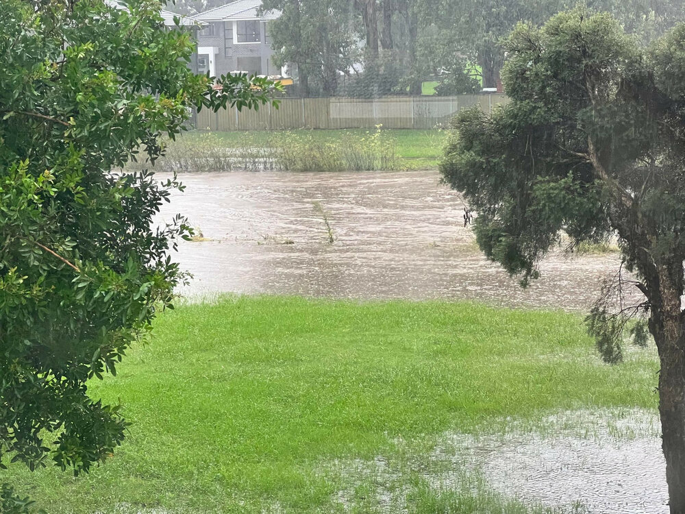 Flooding at Breakfast Creek Marayong, March 2022