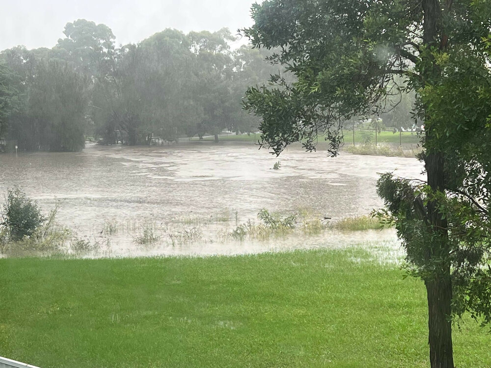 Flooding at Breakfast Creek Marayong, March 2022