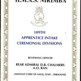 HMAS Nirimba 109th Apprentice Intake ceremonial divisions, 19 June 1992