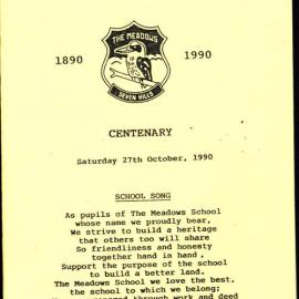 Meadows Public School centenary, 1990
