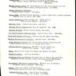 Mt Druitt Rooty Hill community directory, 1977
