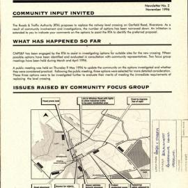 Riverstone level crossing replacement, 1996