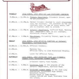 Riverstone Public School centenary open day, March 1983