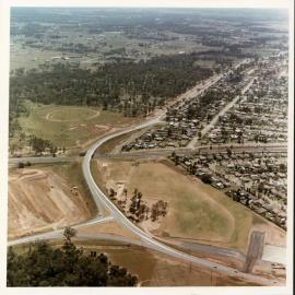 Knox Road overpass, Doonside - aerial view