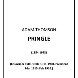 Adam Thomson Pringle biography
