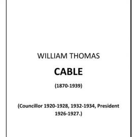William Thomas Cable - biography