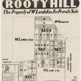 Subdivision of part of Woodstock, Rooty Hill