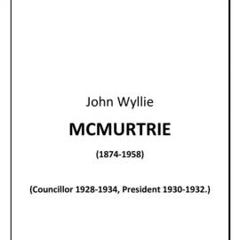 John Wyllie McMurtrie - biography
