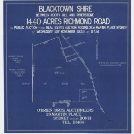 Fitzgerald's Paddocks, Marsden Park, 1933