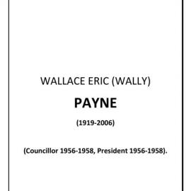Wallace Eric (Wally)  Payne - biography