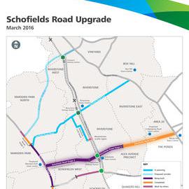 Schofields Road upgrade,  March 2016