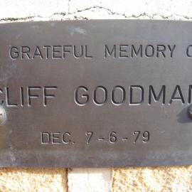 Plaque - Goodman, Cliff
