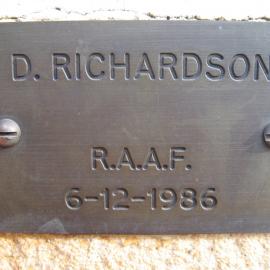 Plaque - Richardson, D. (RAAF)