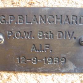 Plaque - Blanchard, Guy Patrick (POW, AIF)