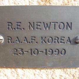 Plaque - Newton, Robert Everett (RAAF, Korea)