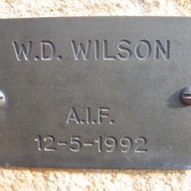 Plaque - Wilson, William Dick (AIF)