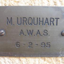 Plaque - Urquhart, M. (AWAS)