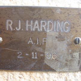 Plaque - Harding, Ronald Joseph (AIF)