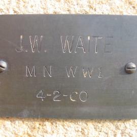 Plaque - Waite, J.W. (MN WW1)