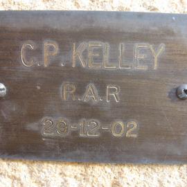 Plaque - Kelly, Colin Patrick (RAR)