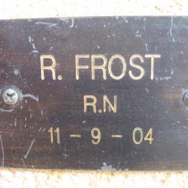 Plaque - Frost, R. (RN)