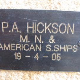 Plaque - Hickson, Peter Anthony (MN)
