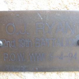 Plaque - Ryan, Owen Joseph (Army, POW)