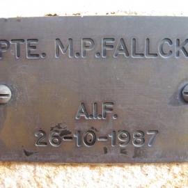 Plaque - Fallick, Mervin Phillip (AIF)