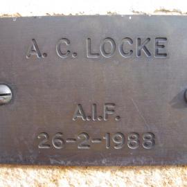 Plaque - Locke, Alan C. (AIF)