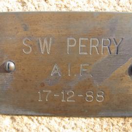Plaque - Perry, Sydney William (AIF)