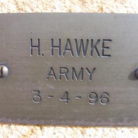 Plaque - Hawke, Harold John (Army)