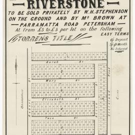 Findlay Estate, Riverstone, 1885