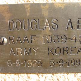 Plaque - Douglas, Athol Bruce (RAAF, Army Korea)