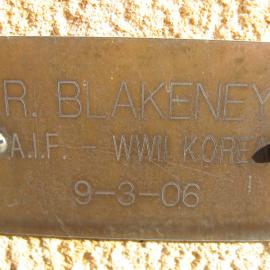 Plaque - Blakeney, Roy (AIF WWII, KOREA)
