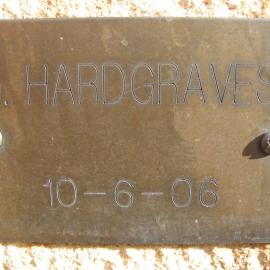 Plaque - Hardgraves, J.