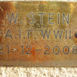 Plaque - Stein, William James (AIF, WWII)